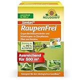 Neudorff Xentari RaupenFrei, bekämpft biologisch Buchsbaumzünsler und andere Schadraupen. Wirksames Spritzmittel zum Schutz vor Raupen an Buchsbaum, Hecke etc. 1x 25g, Braun